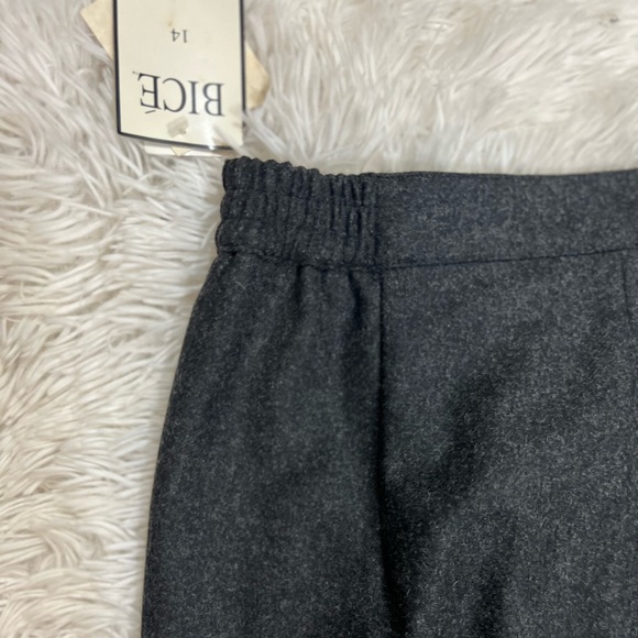 Vtg Wool blend Trouser Pants Pleated Wide Taper Leg Women’s Sz 14 High Waist - Picture 12 of 15